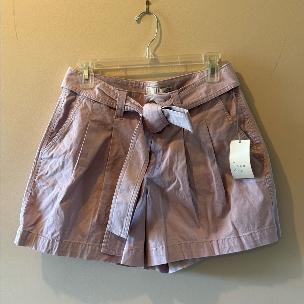 a new day High Waist Purple Shorts with Bow